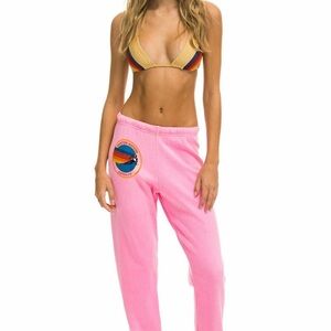 AVIATOR NATION ASPEN SWEATPANTS - NEON PINK